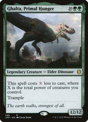 Ghalta, Primal Hunger card from Jumpstart