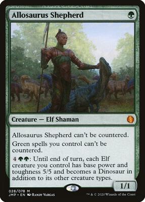 Allosaurus Shepherd card from Jumpstart