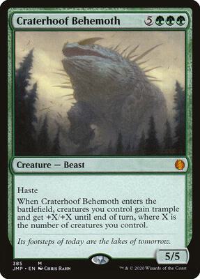Craterhoof Behemoth card from Jumpstart