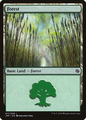 Forest (077) card from Jumpstart