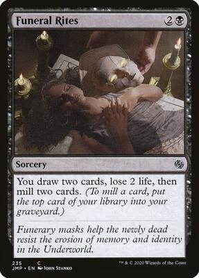 Funeral Rites card from Jumpstart