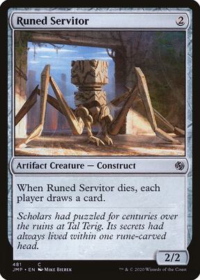 Runed Servitor card from Jumpstart