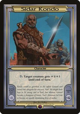 Sidar Kondo (Oversize) card from Vanguard