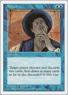 Forget card from Fifth Edition