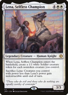 Lena, Selfless Champion card from Jumpstart