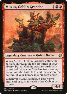 Muxus, Goblin Grandee card from Jumpstart
