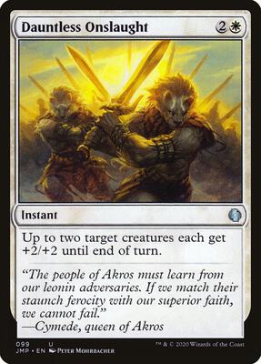 Dauntless Onslaught card from Jumpstart