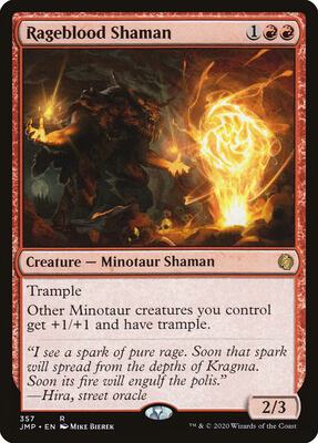 Rageblood Shaman card from Jumpstart