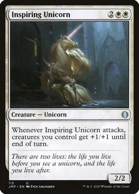 Inspiring Unicorn card from Jumpstart