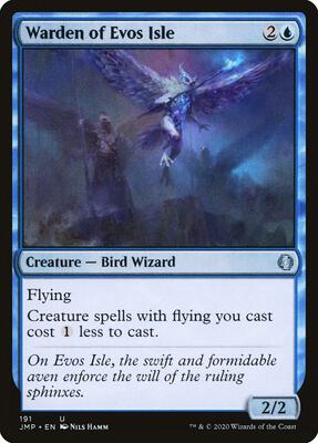Warden of Evos Isle card from Jumpstart