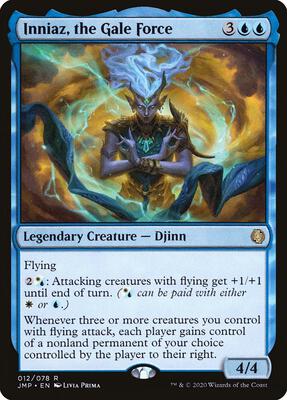 Inniaz, the Gale Force card from Jumpstart