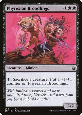 Phyrexian Broodlings card from Jumpstart