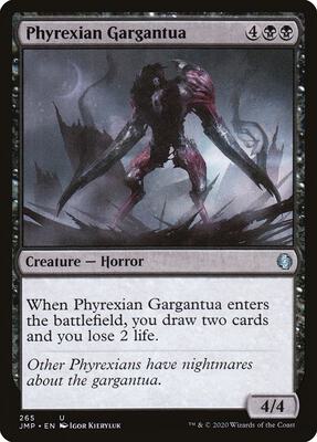 Phyrexian Gargantua card from Jumpstart