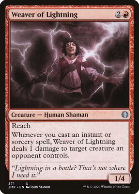 Weaver of Lightning card from Jumpstart