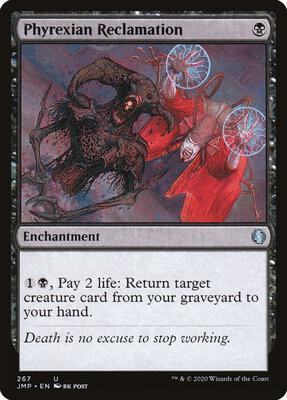 Phyrexian Reclamation card from Jumpstart
