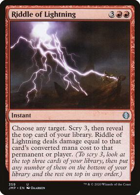 Riddle of Lightning card from Jumpstart