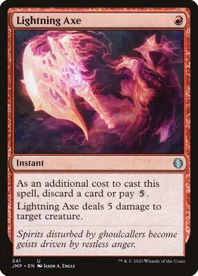 Lightning Axe card from Jumpstart