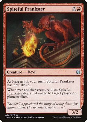 Spiteful Prankster card from Jumpstart