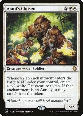 Ajani's Chosen card from Jumpstart