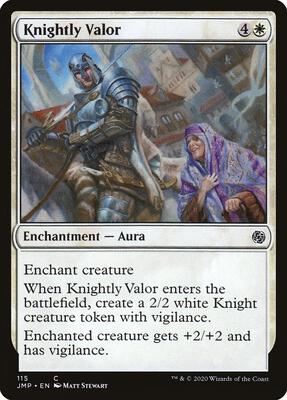 Knightly Valor card from Jumpstart
