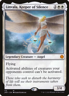 Linvala, Keeper of Silence card from Jumpstart