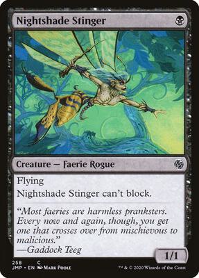 Nightshade Stinger card from Jumpstart