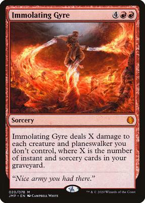 Immolating Gyre card from Jumpstart