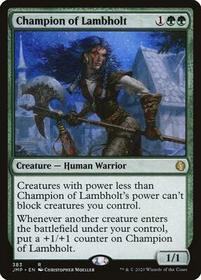 Champion of Lambholt card from Jumpstart