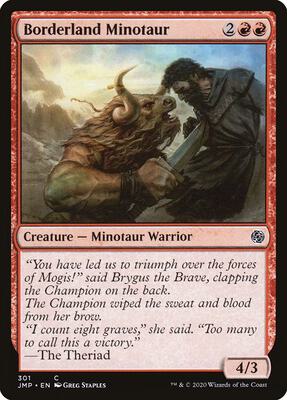 Borderland Minotaur card from Jumpstart