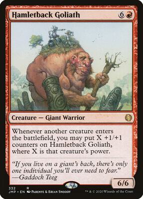 Hamletback Goliath card from Jumpstart