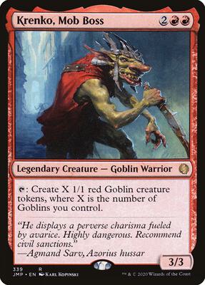 Krenko, Mob Boss card from Jumpstart