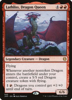 Lathliss, Dragon Queen card from Jumpstart