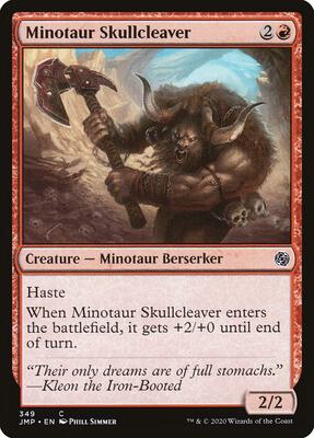Minotaur Skullcleaver card from Jumpstart