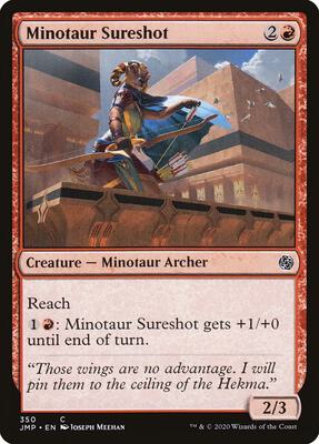Minotaur Sureshot card from Jumpstart