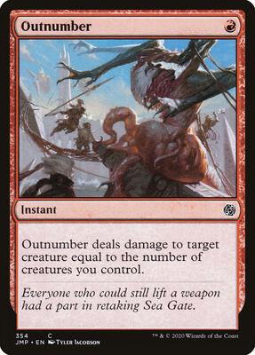 Outnumber card from Jumpstart