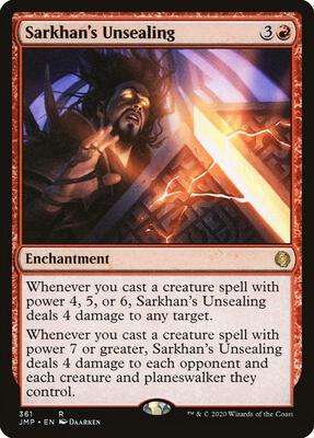 Sarkhan's Unsealing card from Jumpstart