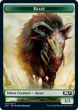 Beast Token card from Core Set 2021