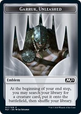 Emblem - Garruk, Unleashed card from Core Set 2021