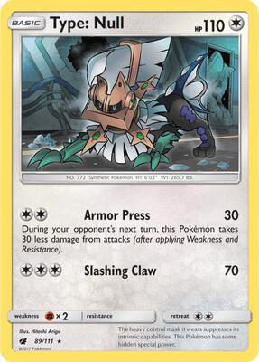 Type: Null - 89/111 (SM Crimson Invasion) card from Deck Exclusives