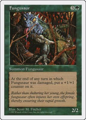 Fungusaur card from Fifth Edition