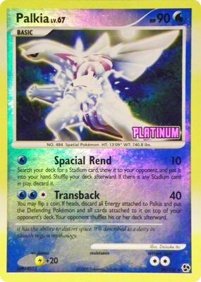 Palkia - 26/106 [Platinum] card from Burger King Promos