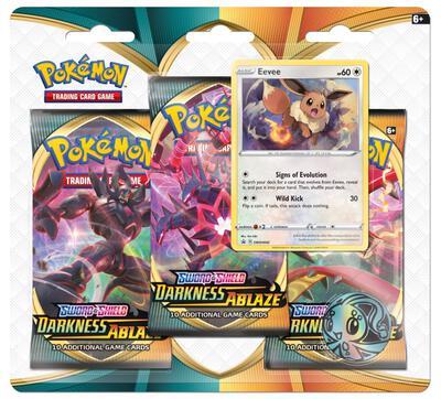 Darkness Ablaze 3 Pack Blister [Eevee] card from SWSH03: Darkness Ablaze