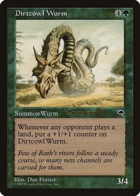 Dirtcowl Wurm card from Prerelease Cards
