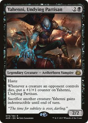 Yahenni, Undying Partisan card from Promo Pack: Core Set 2021
