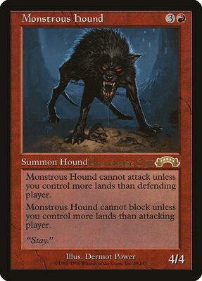 Monstrous Hound card from Prerelease Cards