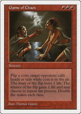 Game of Chaos card from Fifth Edition