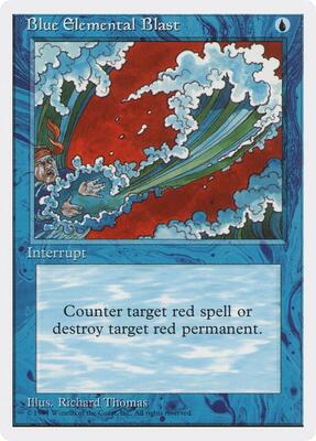 Blue Elemental Blast card from Media Promos