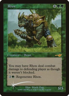 Rhox card from Starter 2000