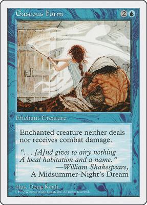 Gaseous Form card from Fifth Edition