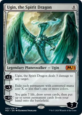 Ugin, the Spirit Dragon card from Promo Pack: Core Set 2021